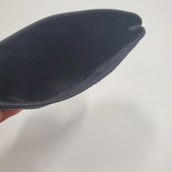 H&M Black Sequins Mini Clutch Bag Makeup Travel - Picture 2 of 4